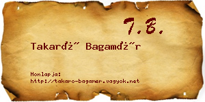 Takaró Bagamér névjegykártya